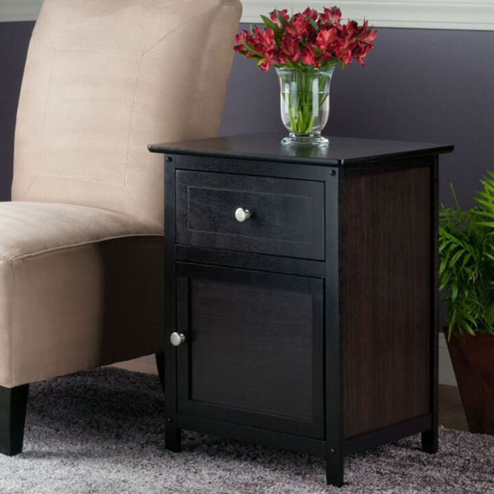 Winsome Eugene Solid Wood Accent Table - Espresso