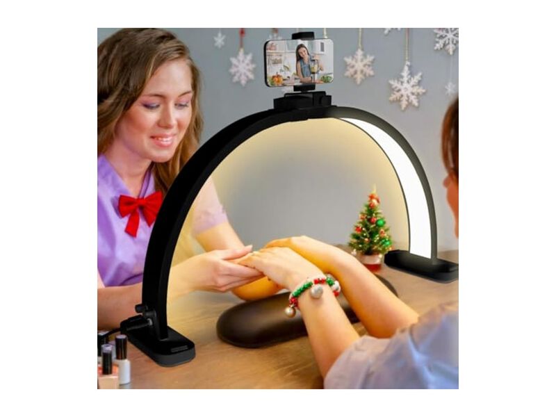 Moon Table Lamp For Office Black image number 1