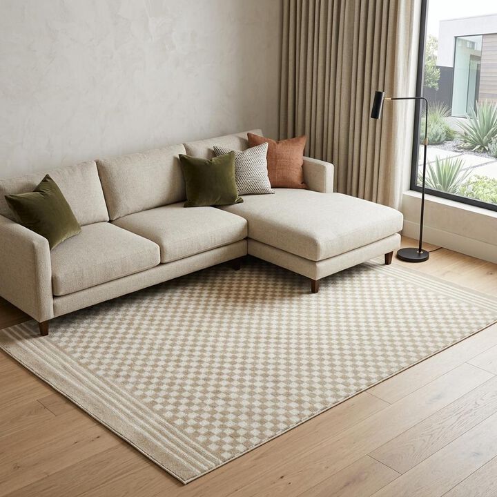 HomeRoots Geometric Area Rug
