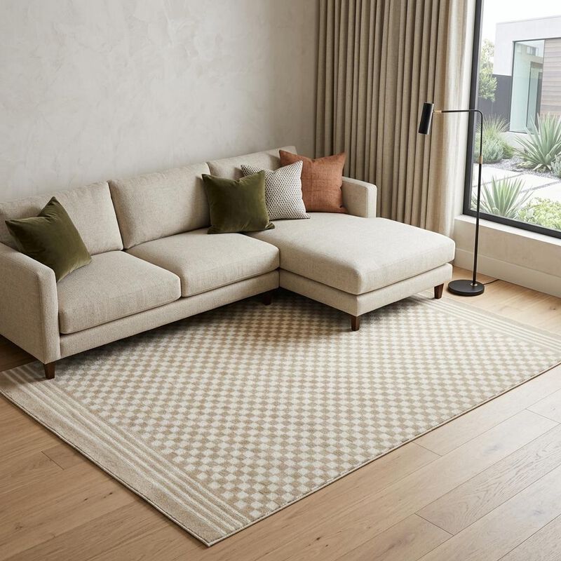 HomeRoots Geometric Area Rug image number 1