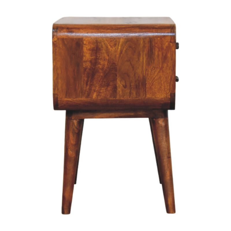 Artisan Furniture Solid Wood Avora 3-Drawer Chestnut Nightstand