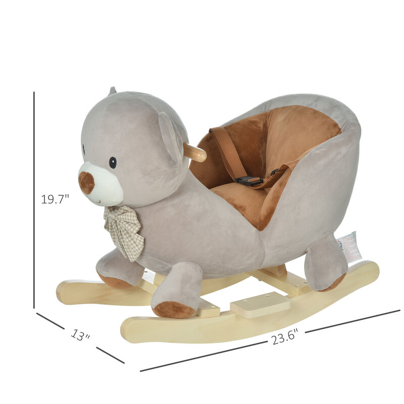 BreeBe Plush Bear Rocking Chair for Toddlers image number 2