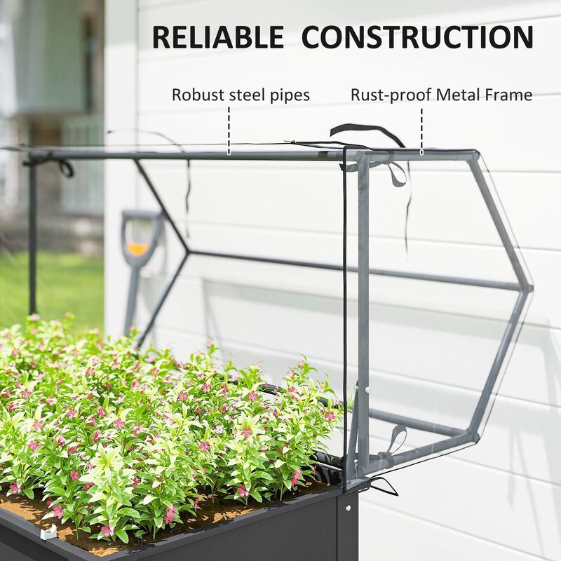 Hivvago Elevated Vegetable Planter with Drainage Hole image number 6