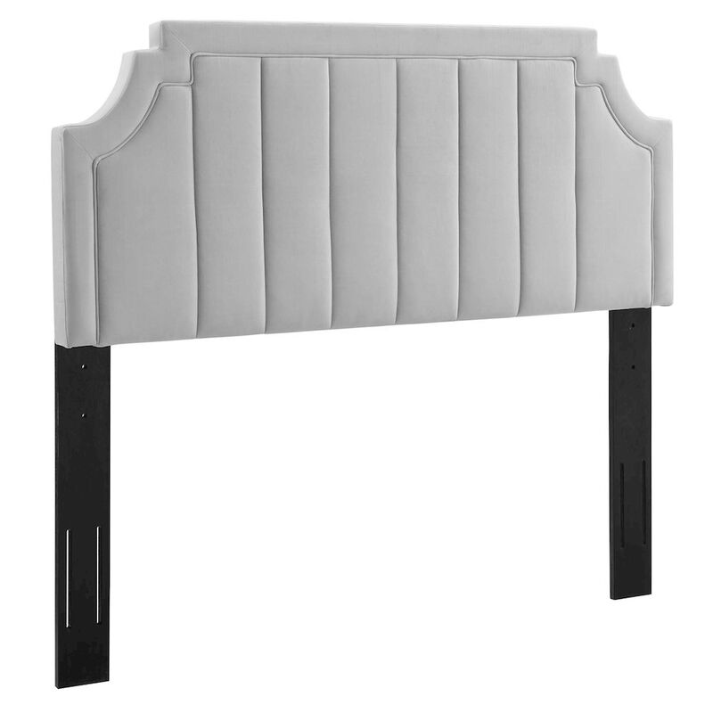 Alyona Channel Tufted Performance Velvet Full/Queen Headboard image number 0
