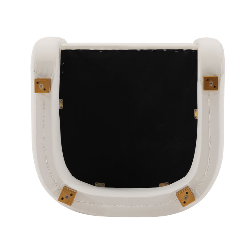 Amirah White Accent Chairs (Set of 2)