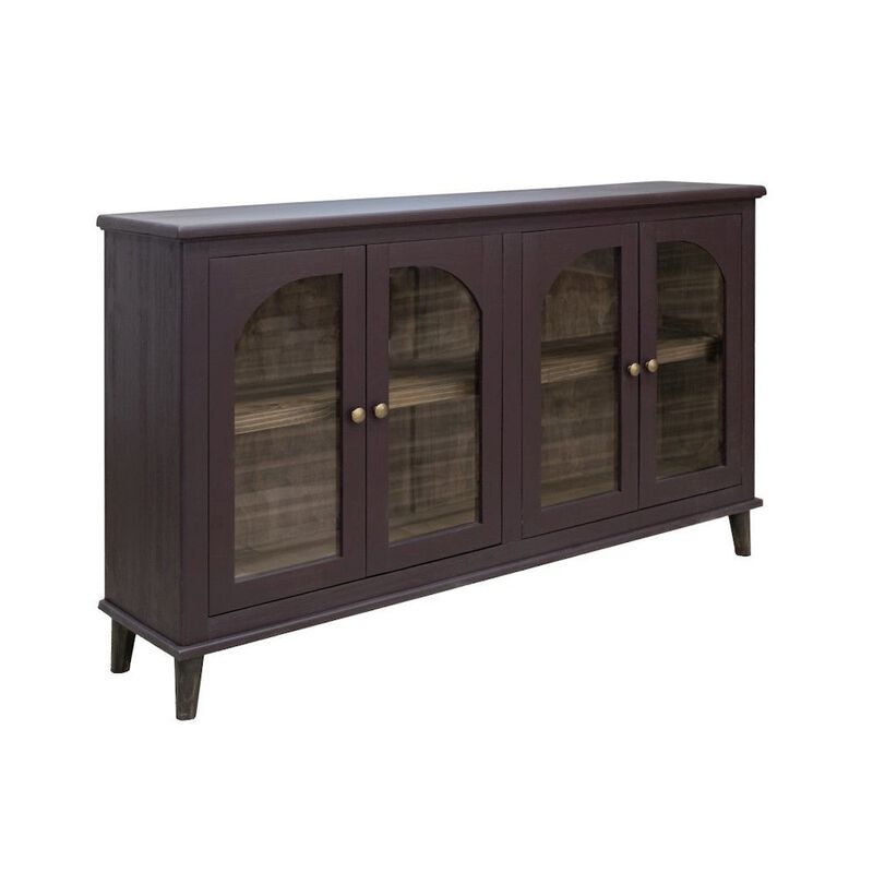 Crafters and Weavers Celtic Solid Wood Console / TV Stand / Sideboard - 71 - Purple