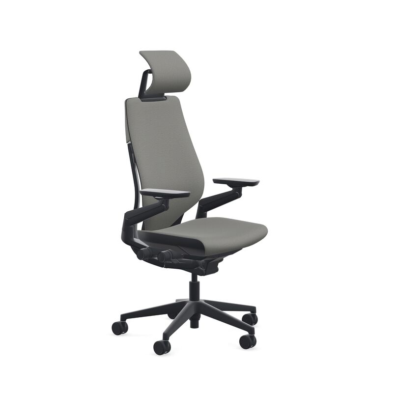Steelcase Gesture Office Chair with Head Rest - Ergonomic Work Chair with Wheels for Carpet - Comfortable Office Chair - Intuiti