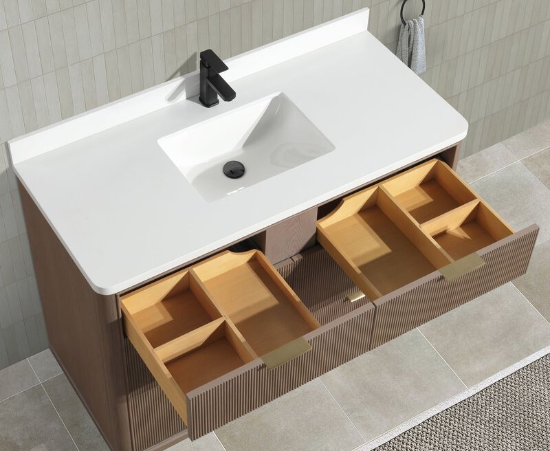 Aria 48" Bathroom Vanity Smoked Oak image number 9