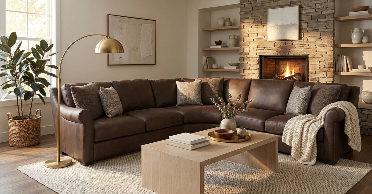 Keirnan Leather Sectional