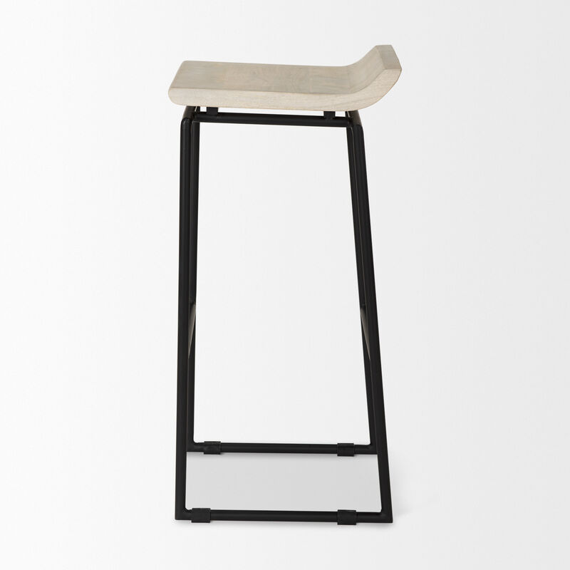 Givens Natural Wood Seat Stool