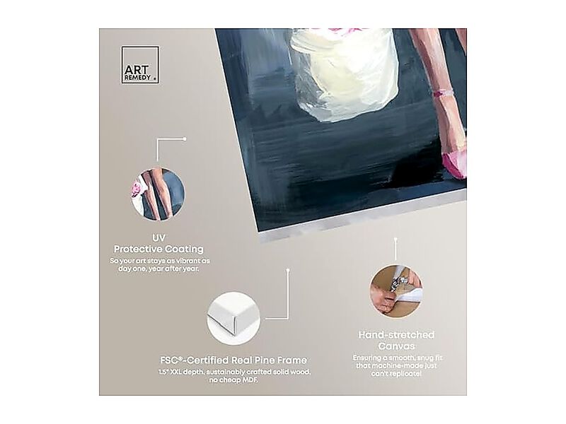 Blush Pink Bedroom Serenity Canvas Farmhouse Wall Decor Set 2 Gallery Wrapped image number 3