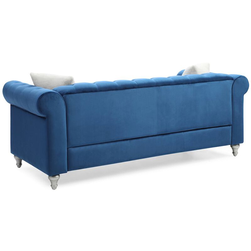 Glory Furniture Raisa Sofa in Navy Blue Color image number 5