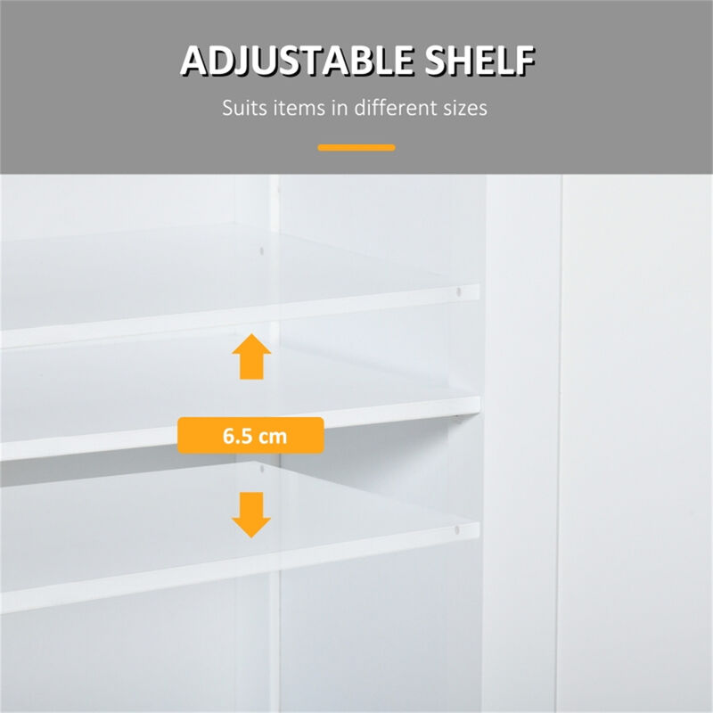 Bathroom Storage Cabinet with Shelves and Doors for Organized Space image number 3