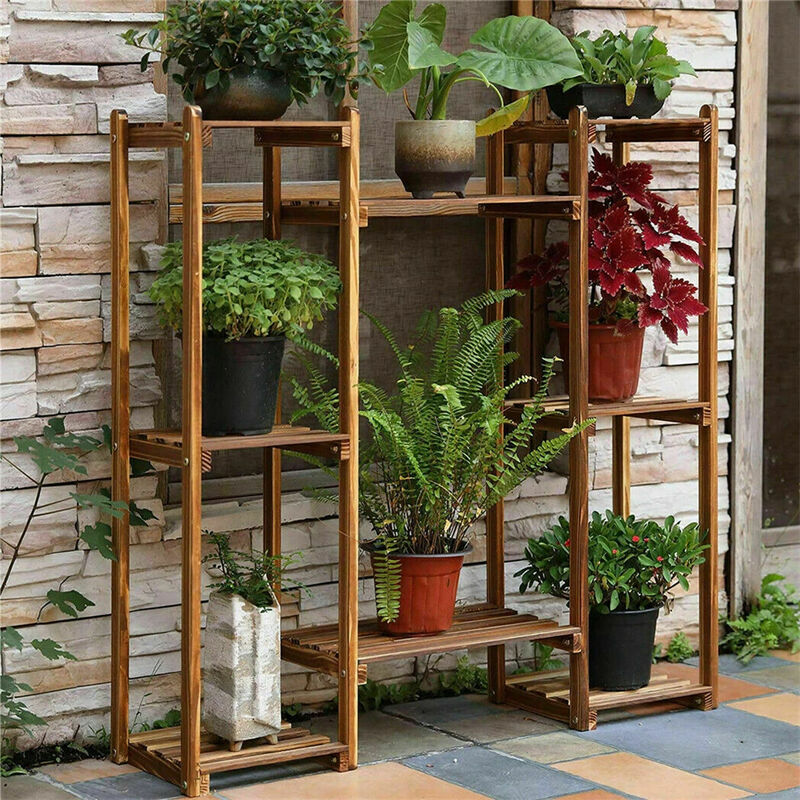 New Flexible Combination Tall Plant Stand Corner Flower Pot Display Holder Rack image number 3