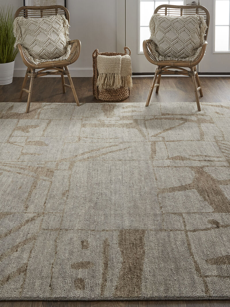 Sutton T6003 Tan 7'9" x 9'9" Rug By Thom Filcia