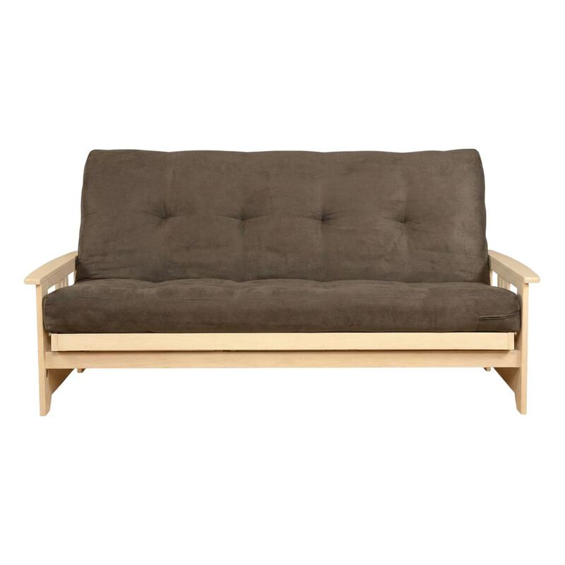 Phoenix Frame-Antique White Finish-Suede Gray Mattress image number 0
