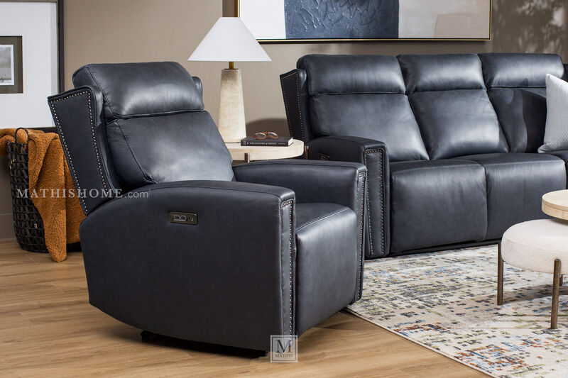 Alexander Leather Power Recliner image number 1