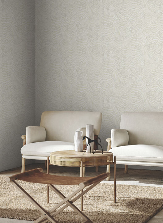 Ocean Jasper White Wallpaper