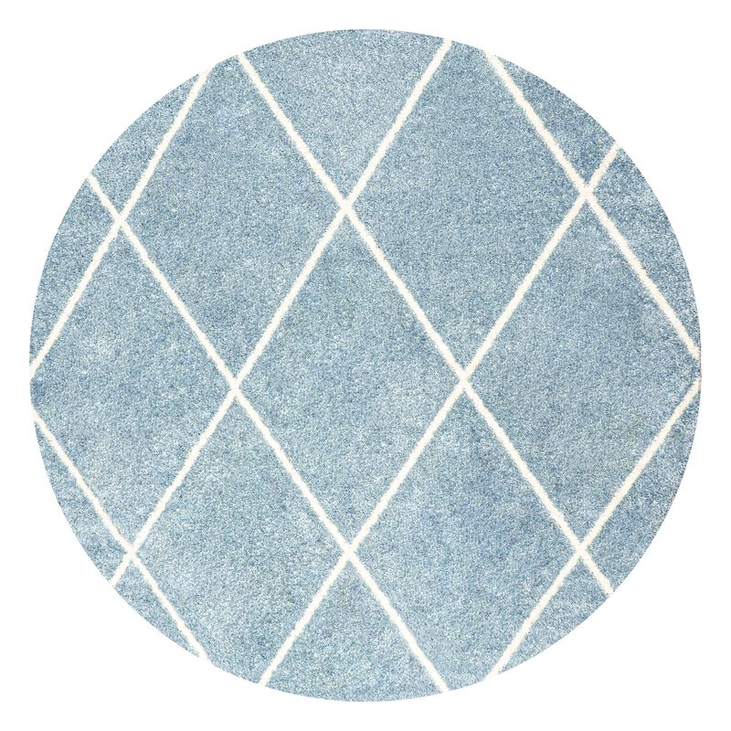 Cole Minimalist Diamond Trellis Area Rug