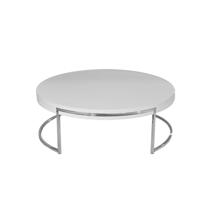 Pangea Home Riso Coffee Table White