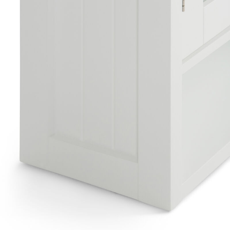 Simpli Home Acadian 24W Wall Cabinet with 2 Glass Doors and Shelf image number 6