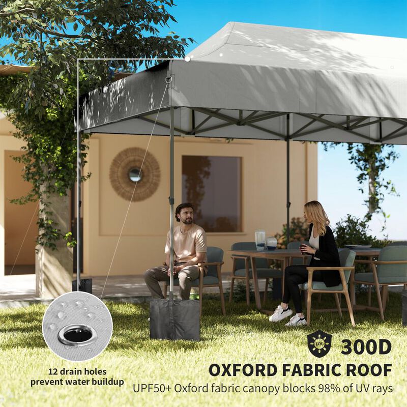 Hivvago Heavy Duty 10x20 Pop Up Tent image number 4