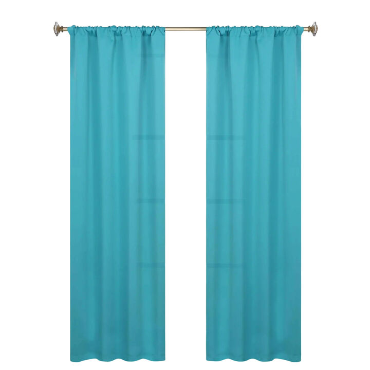 Blackout Curtain Set of 2, Solid Window Drapes for Bedroom and Living Room