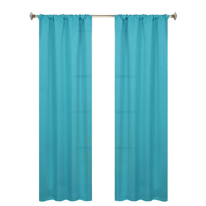 Blackout Curtain Set of 2, Solid Window Drapes for Bedroom and Living Room image number 0