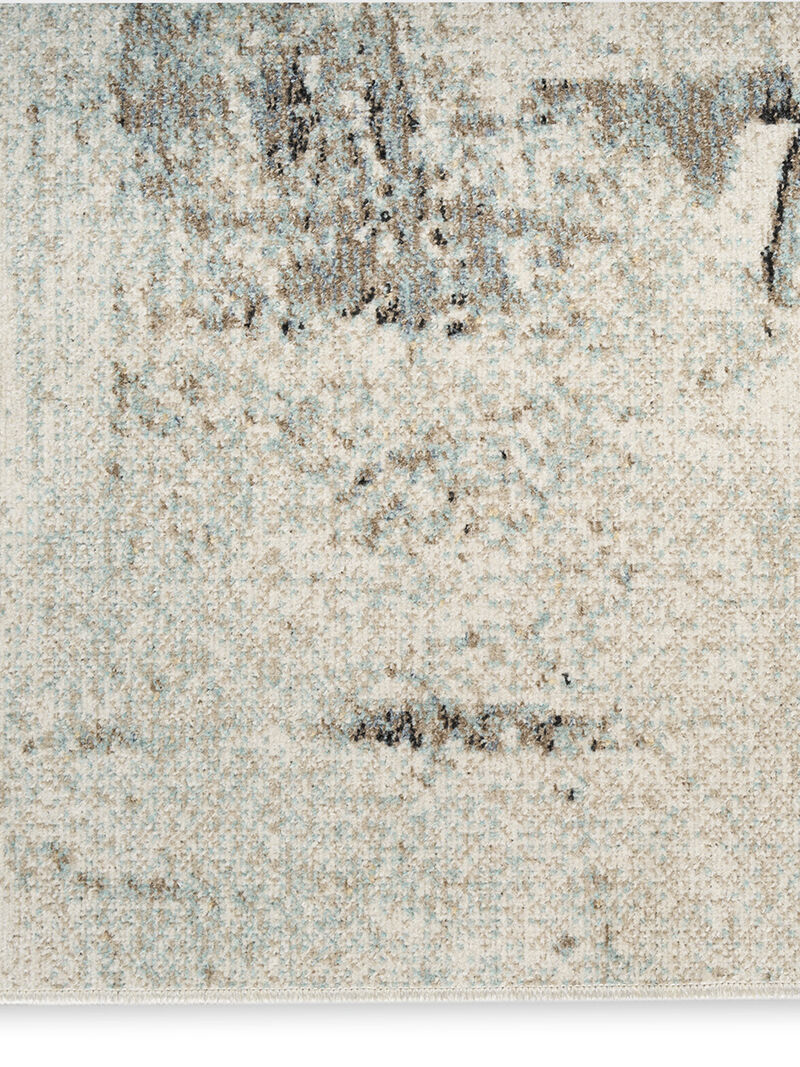 Washable Decor WSD09 Blue 9' x 12' Rug