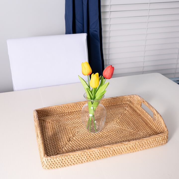Saboga Home&trade; Rectangular Serving Tray With High Handles