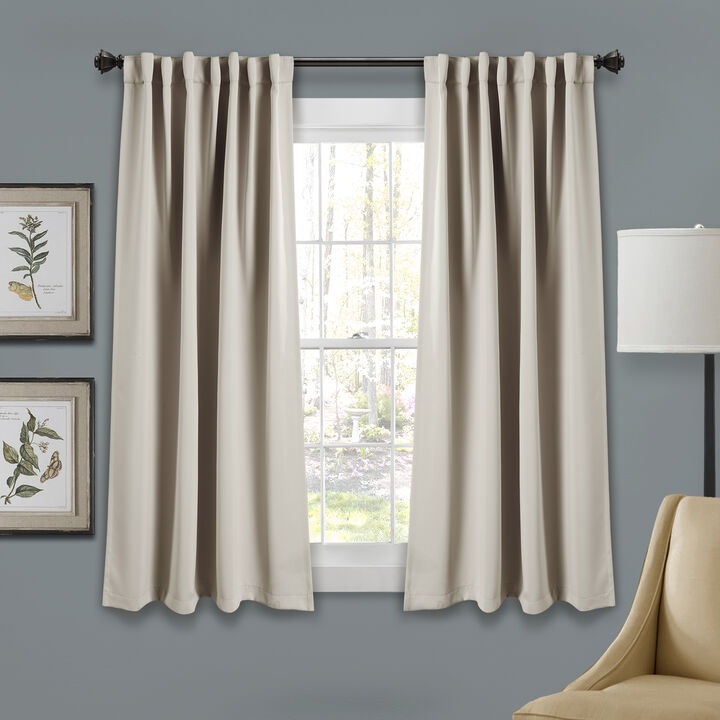 Lush Décor Insulated Back Tab Blackout  Window Curtain Panels