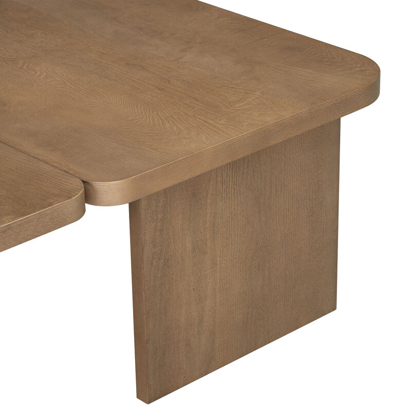 Merax Rectangle Coffee Table with Splicing Design