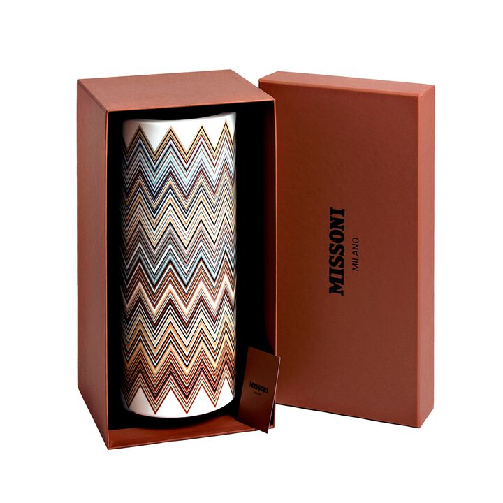 High Vase ZIG ZAG JARRIS 148, diam. 6.3", H 14.17"