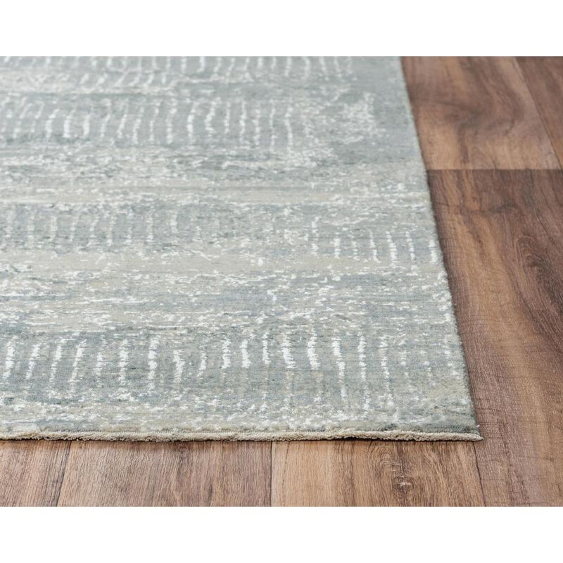 Hybrid Cut Pile Wool/ Tencel Rug, 5' x 8'