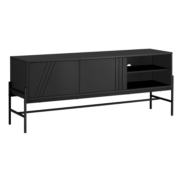 Monarch Specialties - Tv Stand, 60 Inch, Console, Media Entertainment Center, Storage Cabinet, Living Room, Bedroom, Contemporary, Modern