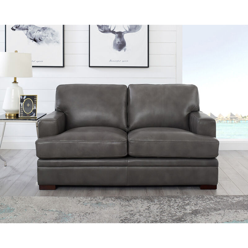 Georgia Top Grain Leather Loveseat