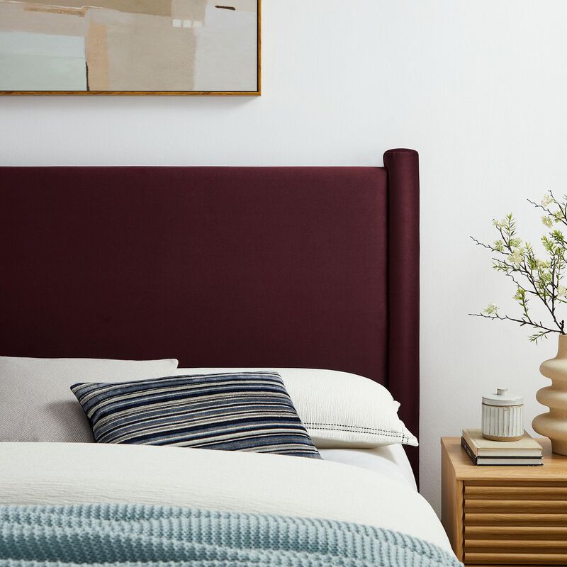 Rael Performance Velvet King Headboard image number 4