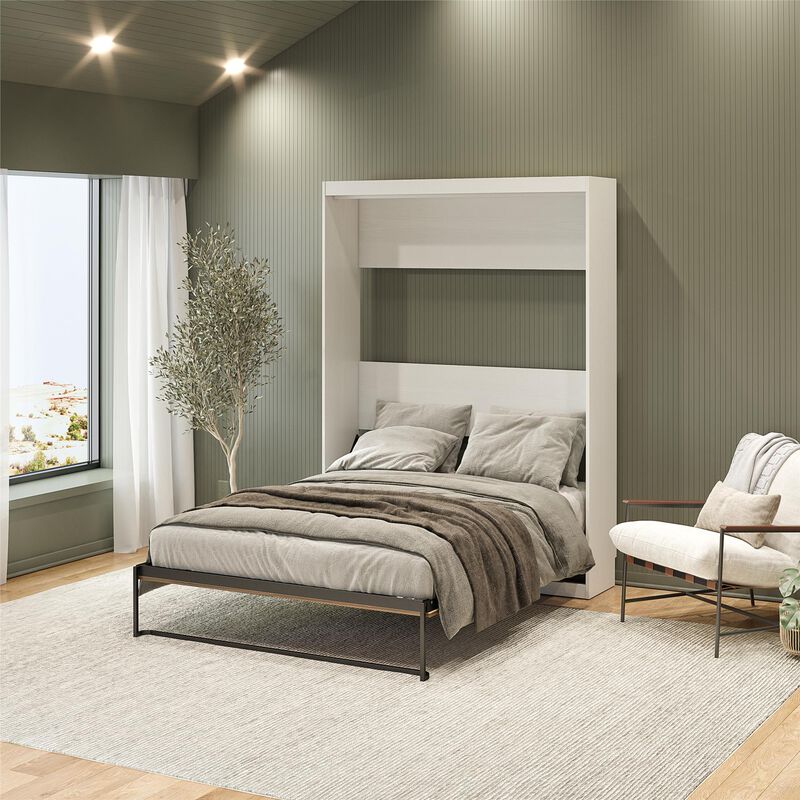 Signature Sleep Pinnacle 2-Tone Full Size Murphy Bed with Decorative Door Front