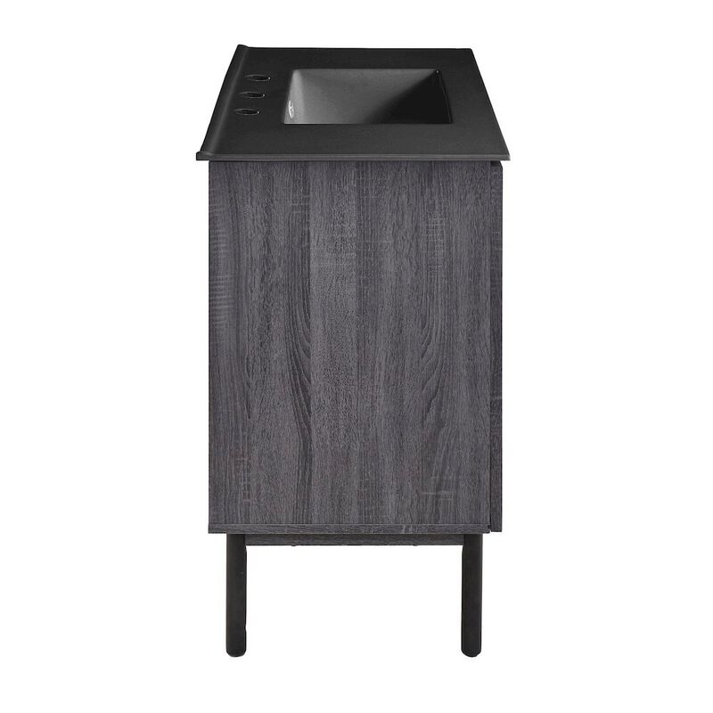 36" Freestanding Bathroom Vanity with 3-Hole Widespread Sink Top image number 2