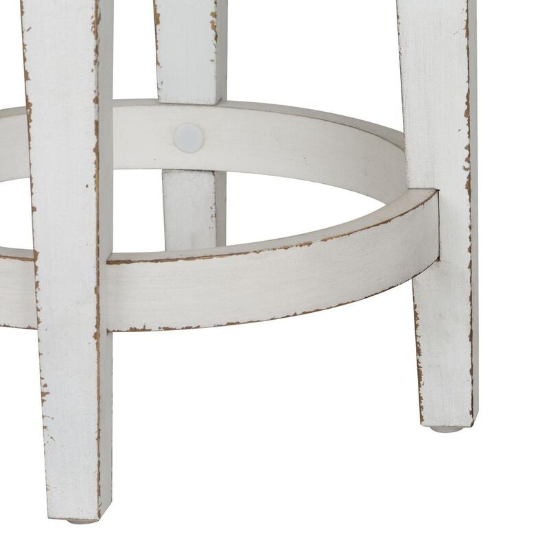 Liberty Furniture Magnolia Manor Console Swivel Stool in Antique White image number 3