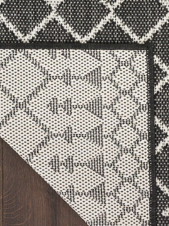 Positano POS02 Black 4' x 6' Rug