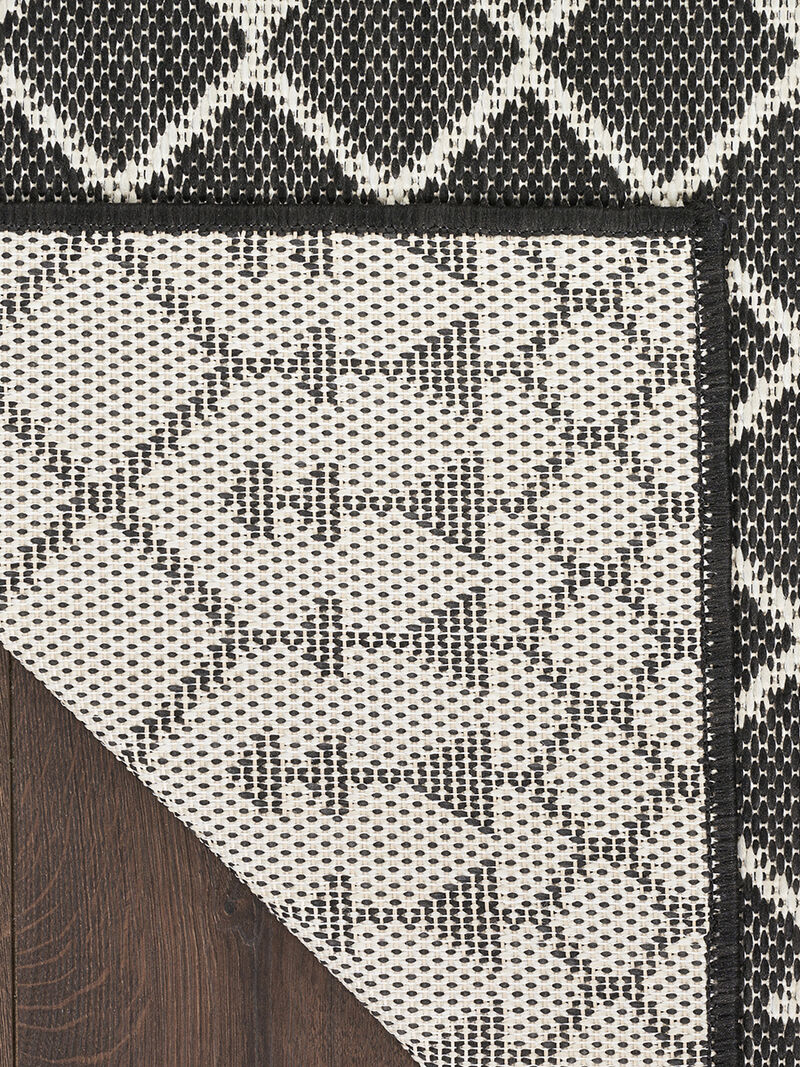 Positano POS02 Black 4' x 6' Rug