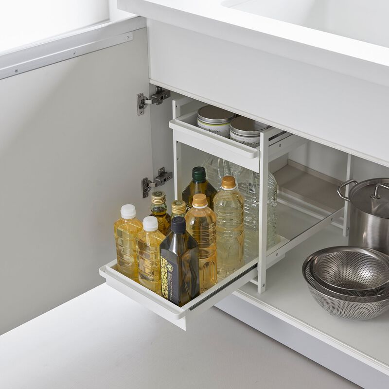 Two-Tier Pull-Out Shelf - Steel image number 2