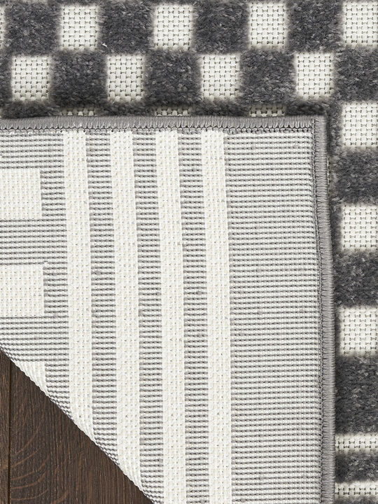 Care Free CAF02 Gray 3'11" x 5'11" Rug