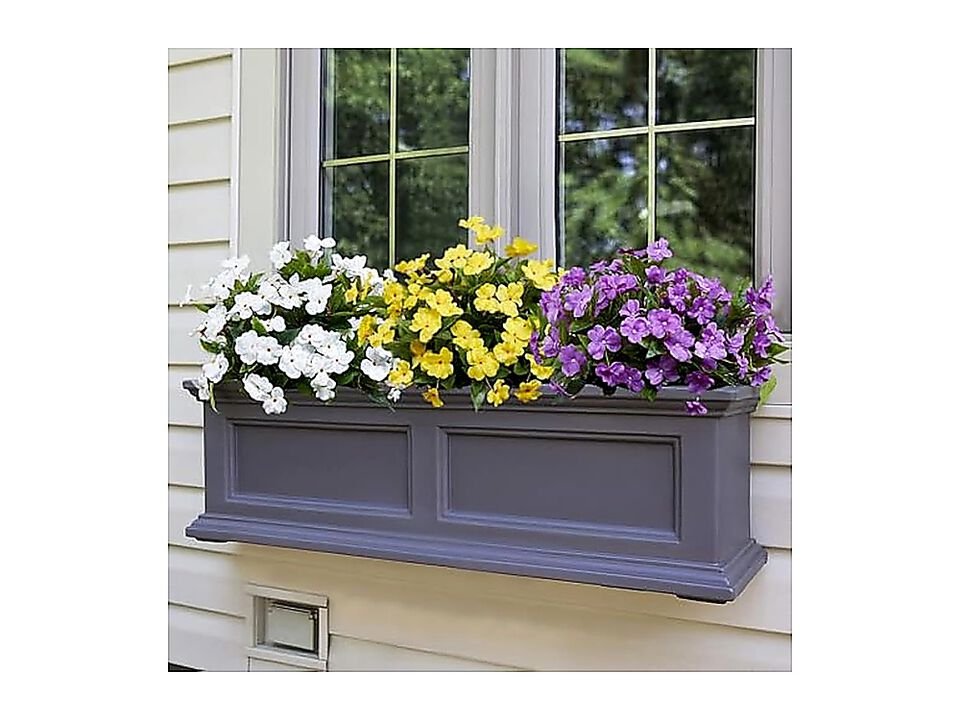 Artificial Plants Outdoor 4 Pack 7Branches Fake Impatiens Flowers Outdoors Faux
