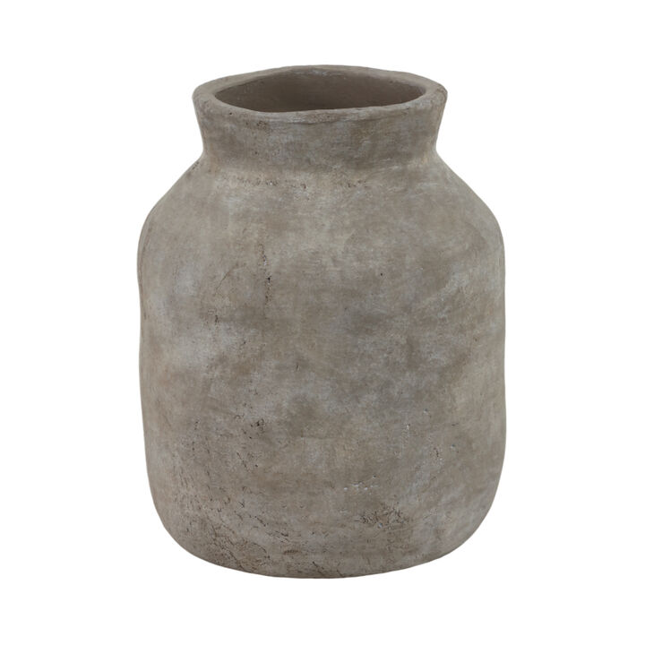 12x10" Milk Vase, Gray