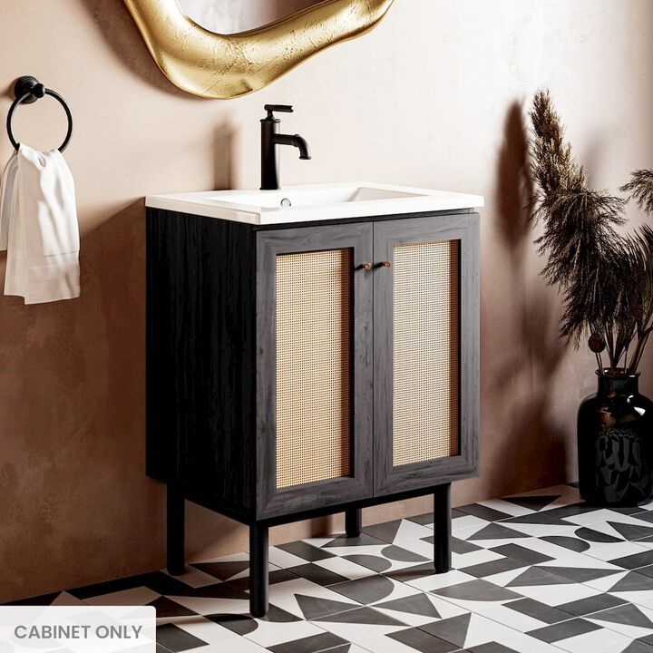 Classe 24" Bathroom Vanity in Oak Cabinet Only