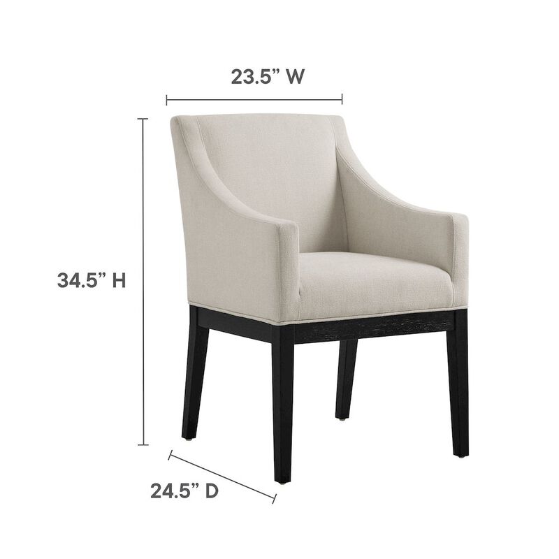 Alton Fabric Upholstered Dining Armchair image number 2