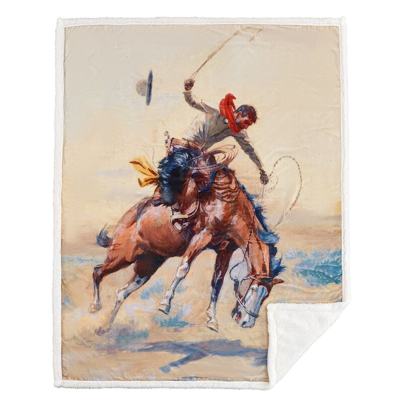 Buster Campfire Sherpa Throw image number 1
