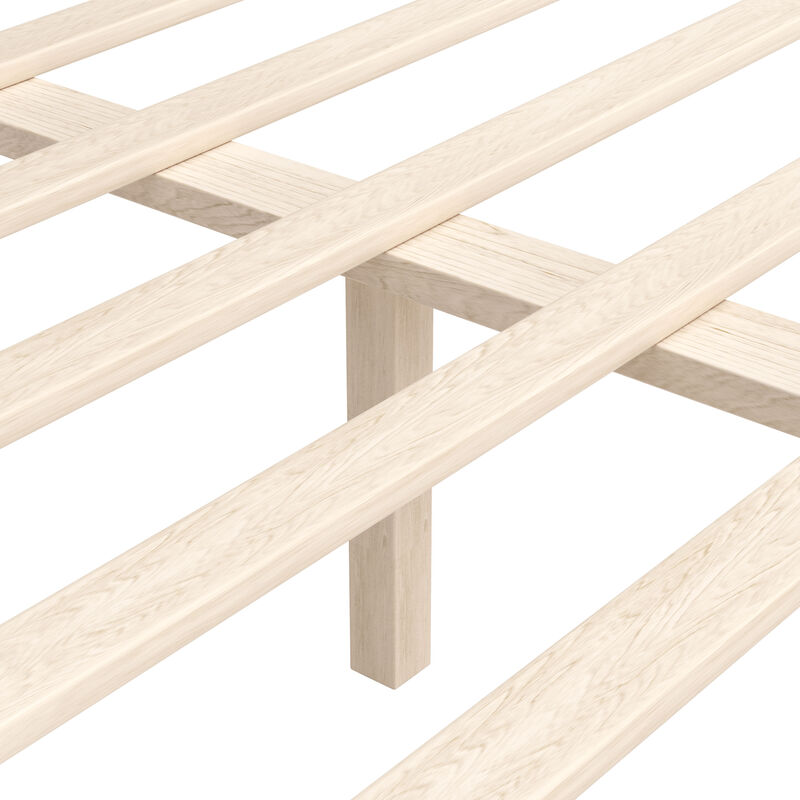 Netz Queen Bed Black & Walnut